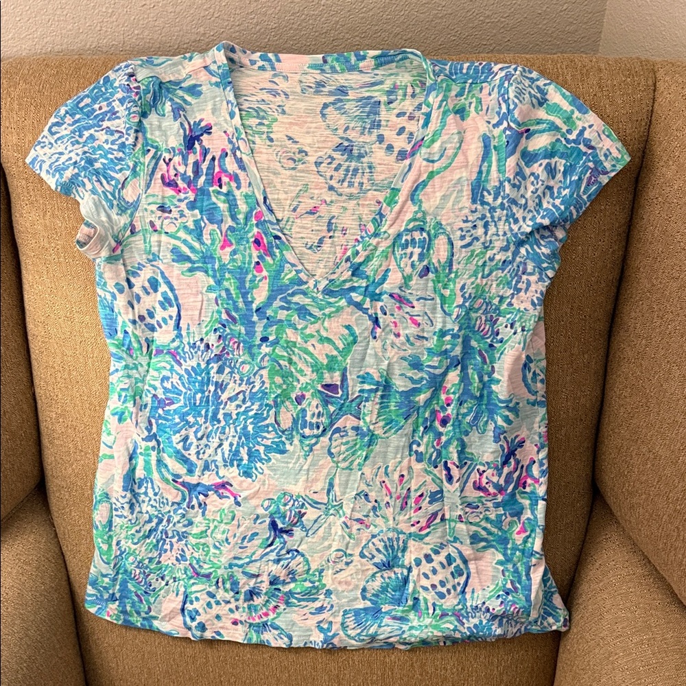 Lilly Pulitzer Multicolor Short Sleeve Top